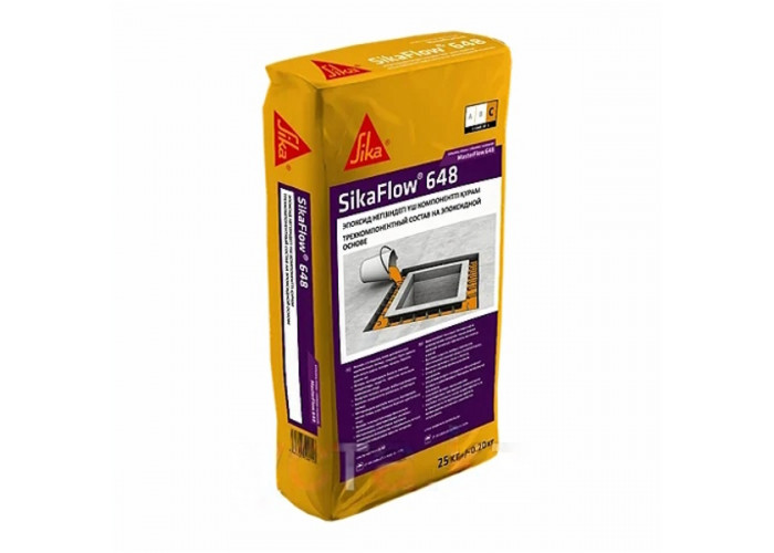 Смесь SikaFlow 648 (MasterFlow 648 CP Plus) - высокопрочный, безусадочный трехкомпонентный состав на эпоксидной основе наливного типа, данный материал доступен на складе в Нижнем Новгороде | Профессиональная строительная химия от торгово-строительной компании Про-Дальтранс